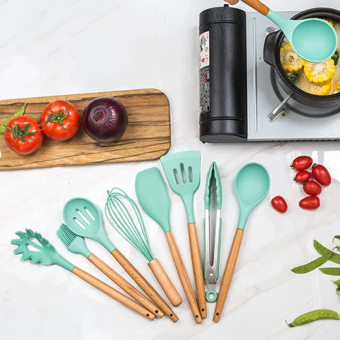 FlexiCuisine: 12-teiliges Silikon Koch-Set für grenzenlose Küchenkreativität