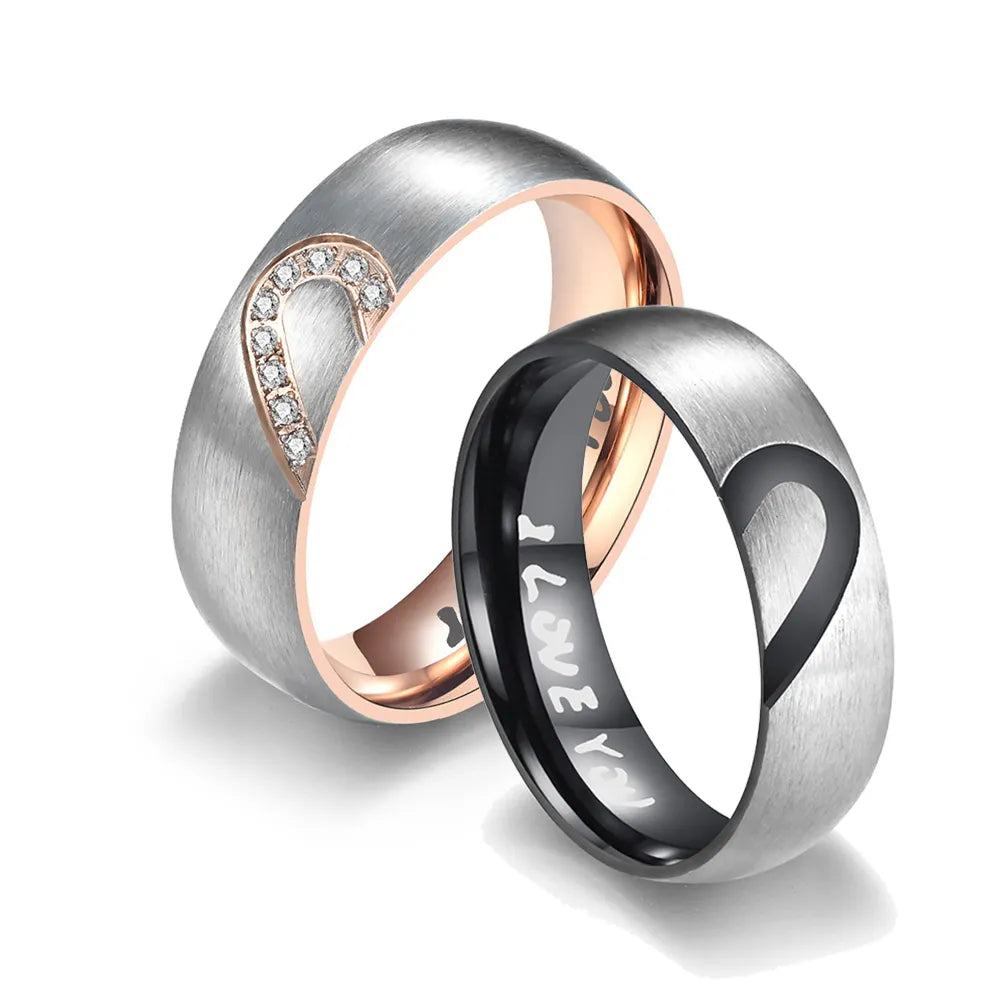 Eins im Design" Gleichgestaltete Ringe für ein liebendes Paar