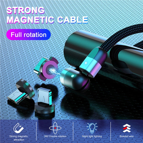 3-in1 Lade kabel mit magnet funktion