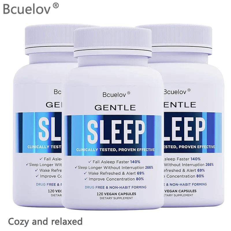 Bcuelov - Natürliche Schlafunterstützung für tiefen, ungestörten Schlaf mit  "Stressabbau und kostenfreiem Versand"