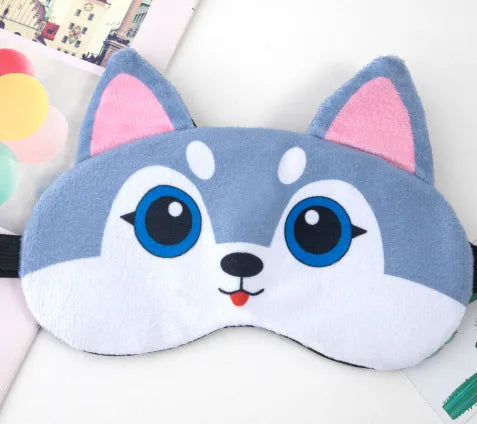 "Kuschelige Schlafmaske mit süßem Katzen-Design für erholsame Nächte"