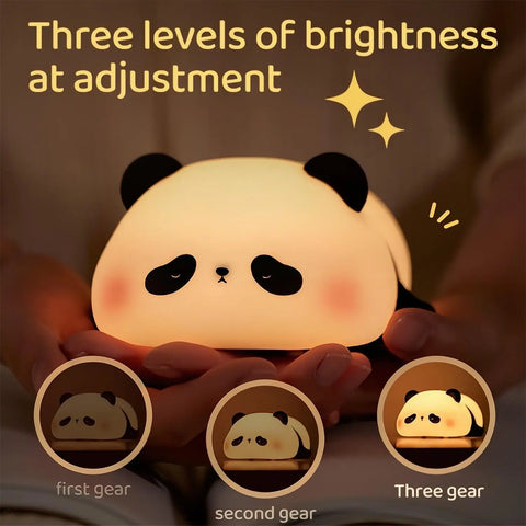 Niedliche LED-Nachtlichter aus Silikon - Wiederaufladbar, mit Timer-Funktion, als süßes Schaf, Panda oder Hase - Perfekte Dekoration für das Kinderzimmer oder als Geburtstagsgeschenk