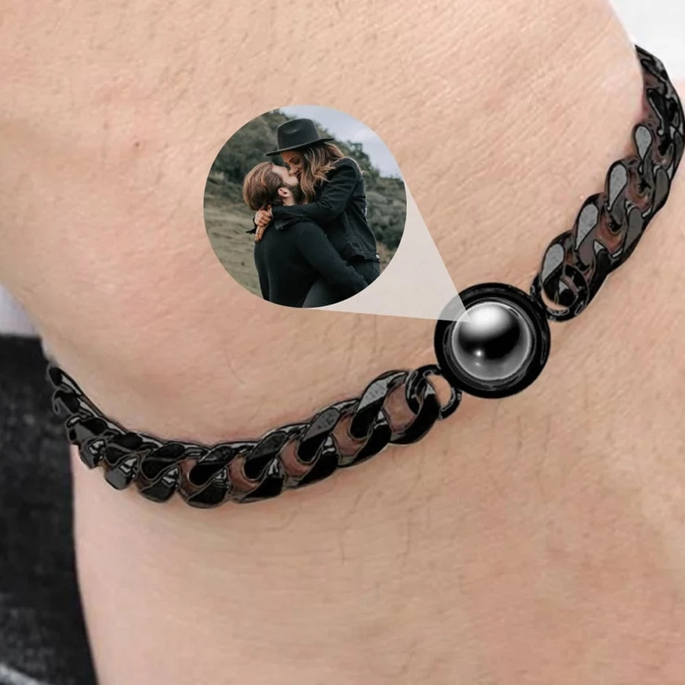 Personalisiertes Foto Armband Für Männer